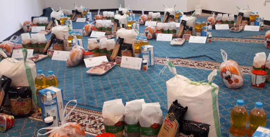 توزیع بسته های ارزاق به مناسبت ماه مبارک رمضان