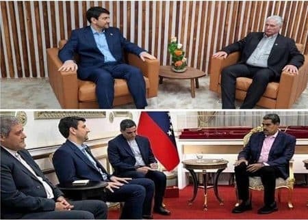 دیدارهای جداگانه سیدستار هاشمی با روسای جمهور کوبا و ونزوئلا در هاوانا و کاراکاس